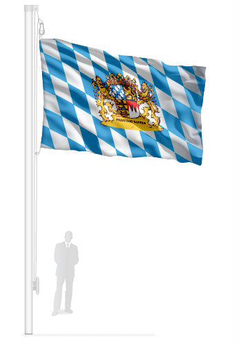 Bayern Rautenmuster mit Wappen (q)