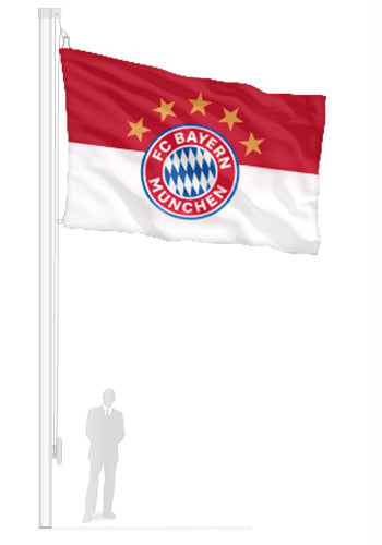 FC-Bayern Hissflaggen