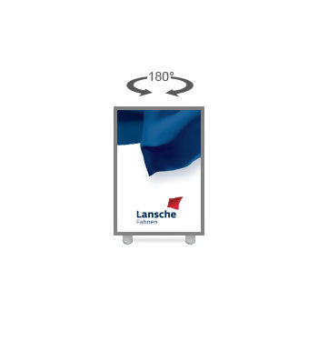 Texframe LED doppelseitig mit Füßen