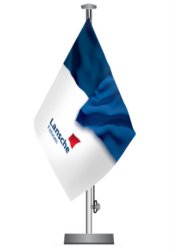 Tischflagge Chrom-Ständer (W)