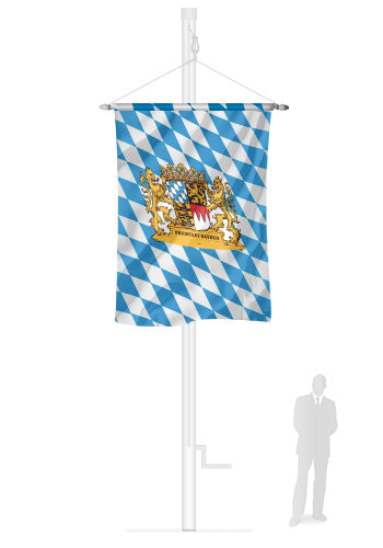 Bayern Rautenmuster mit Wappen (bb)