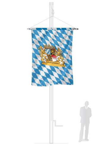 Bayern Rautenmuster mit Wappen (br)