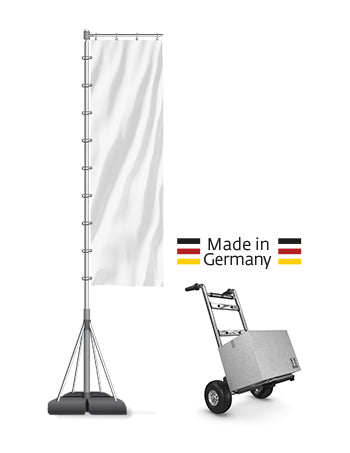Mobile Fahnenmasten