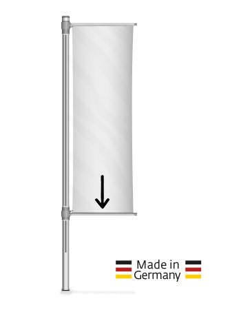 Fahnenmast mit Untenausleger