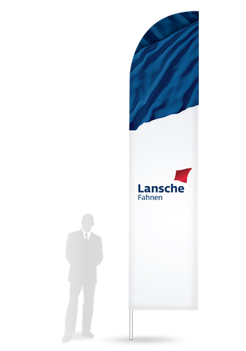 Beachflag Werbeflagge M mit Mast 350cm 4 Varianten 