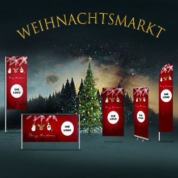 Weihnachts-Aktion-Fahnen