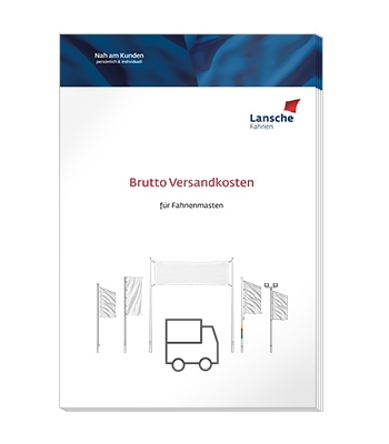 Versandkosten für Fahnenmasten Versandkosten für Fahnenmasten